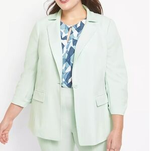 Lane Bryant Seafoam Blazer Size 24